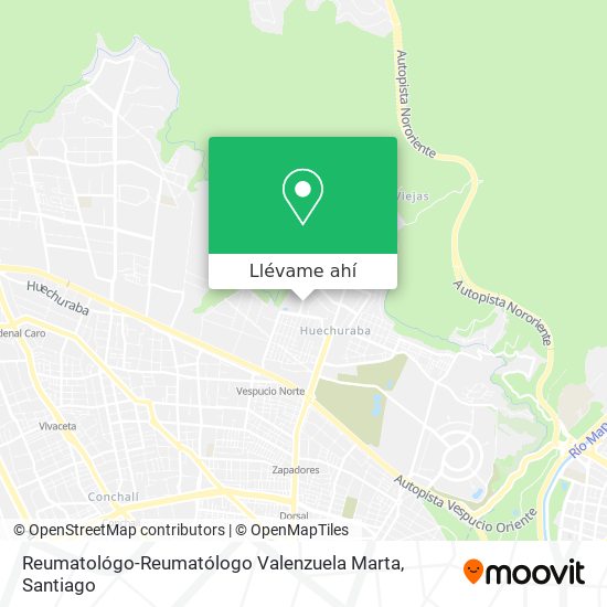 Mapa de Reumatológo-Reumatólogo Valenzuela Marta