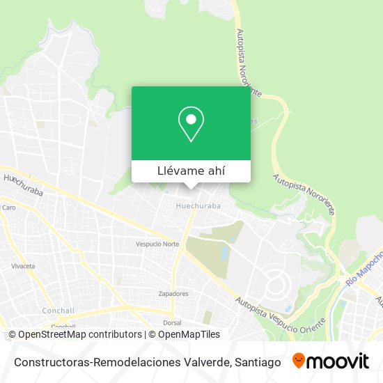 Mapa de Constructoras-Remodelaciones Valverde