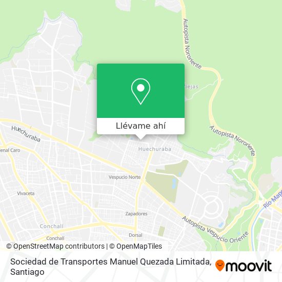 Mapa de Sociedad de Transportes Manuel Quezada Limitada