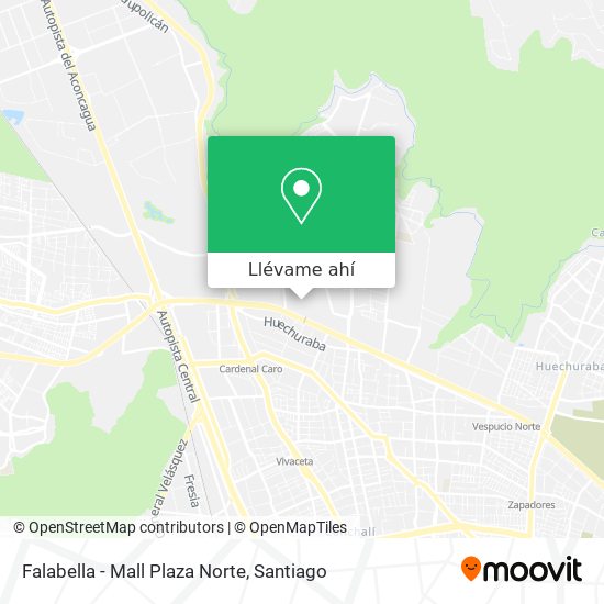 Mapa de Falabella - Mall Plaza Norte