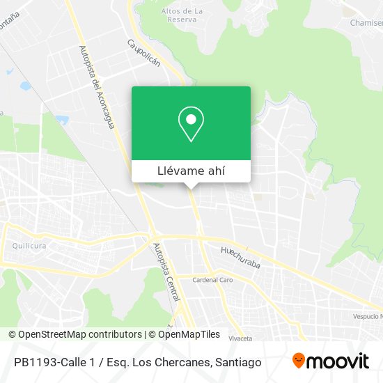 Mapa de PB1193-Calle 1 / Esq. Los Chercanes