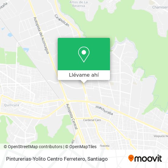 Mapa de Pinturerias-Yolito Centro Ferretero