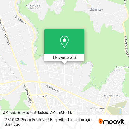 Mapa de PB1052-Pedro Fontova / Esq. Alberto Undurraga