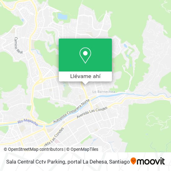 Mapa de Sala Central Cctv Parking, portal La Dehesa