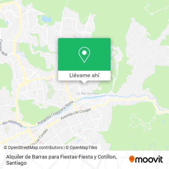 Mapa de Alquiler de Barras para Fiestas-Fiesta y Cotillon