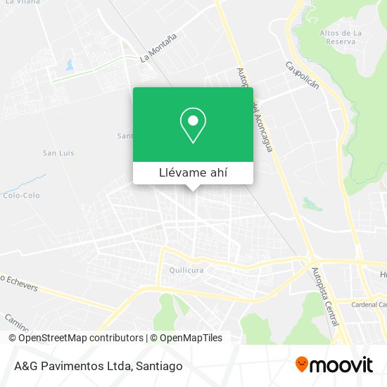 Mapa de A&G Pavimentos Ltda