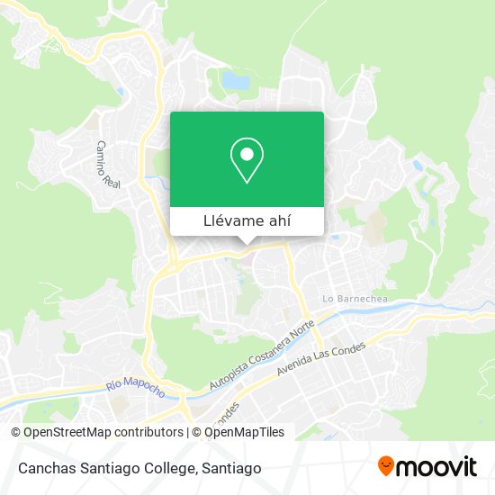 Mapa de Canchas Santiago College