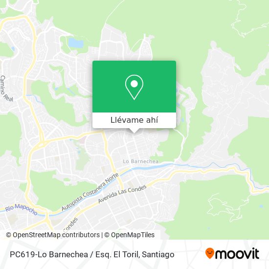 Mapa de PC619-Lo Barnechea / Esq. El Toril