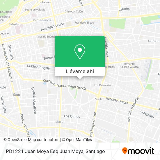 Mapa de PD1221 Juan Moya Esq Juan Moya