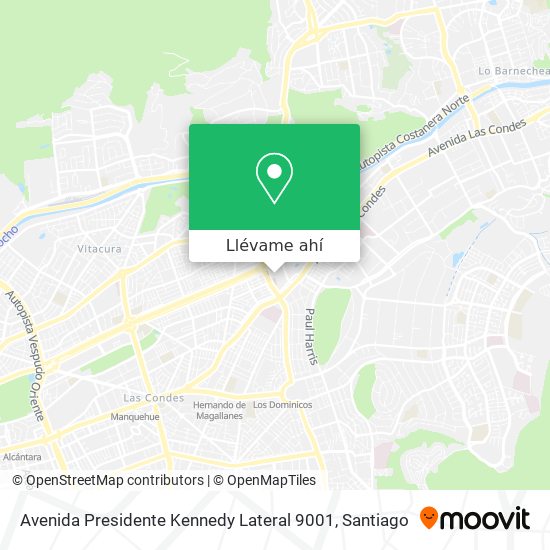 Mapa de Avenida Presidente Kennedy Lateral 9001