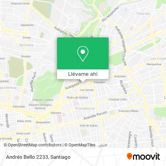 Mapa de Andrés Bello 2233