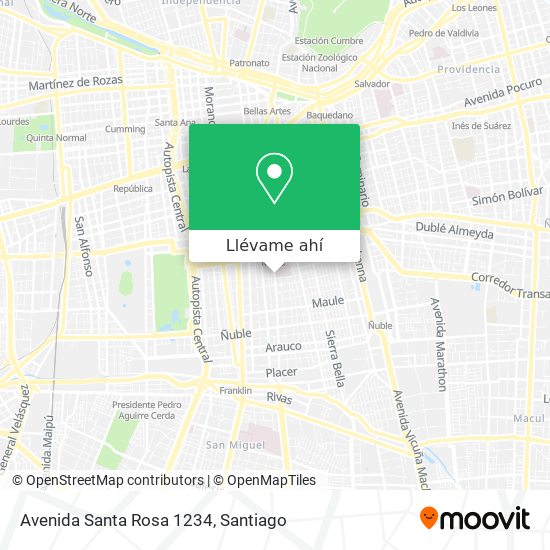Mapa de Avenida Santa Rosa 1234