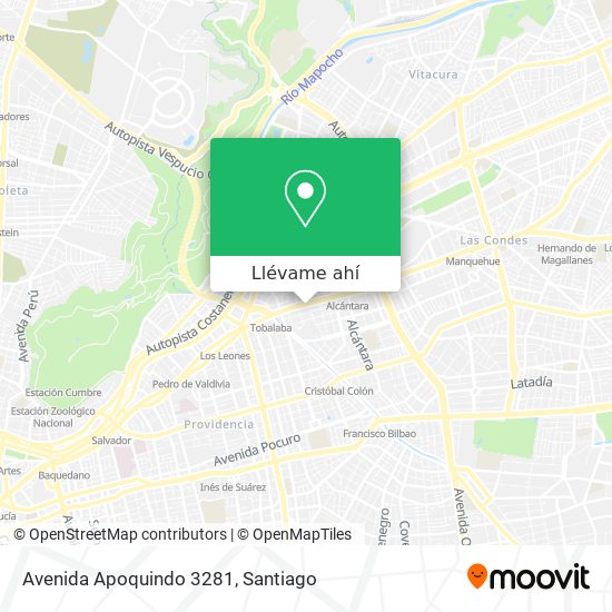 Mapa de Avenida Apoquindo 3281