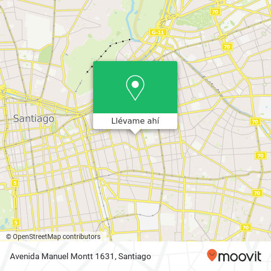Mapa de Avenida Manuel Montt 1631