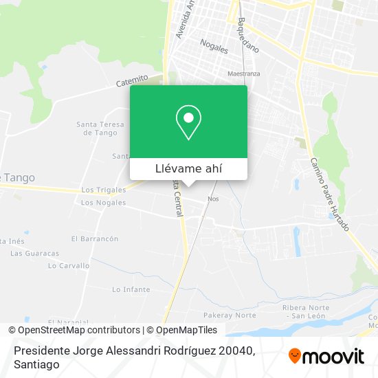 Mapa de Presidente Jorge Alessandri Rodríguez 20040