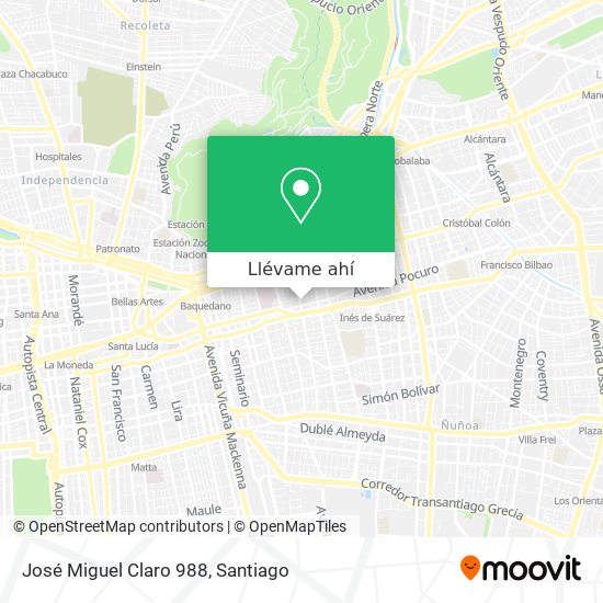 Mapa de José Miguel Claro 988