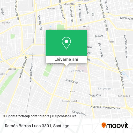 Mapa de Ramón Barros Luco 3301