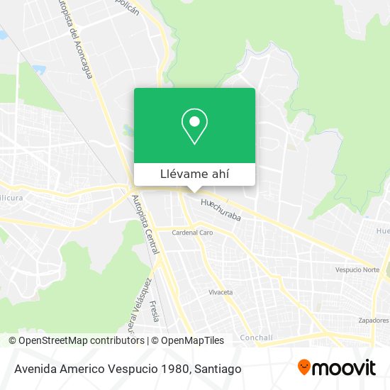 Mapa de Avenida Americo Vespucio 1980