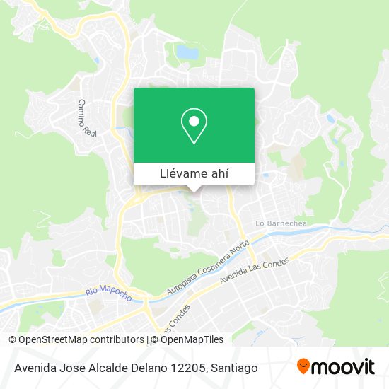 Mapa de Avenida Jose Alcalde Delano 12205