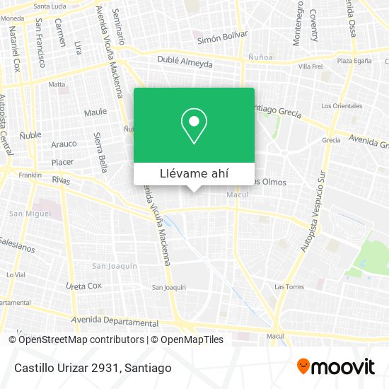 Mapa de Castillo Urizar 2931