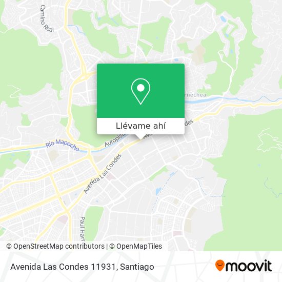 Mapa de Avenida Las Condes 11931