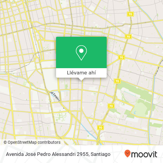 Mapa de Avenida José Pedro Alessandri 2955