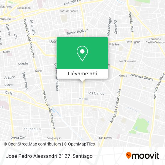 Mapa de José Pedro Alessandri 2127