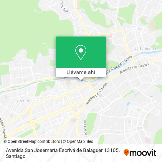 Mapa de Avenida San Josemaría Escrivá de Balaguer 13105