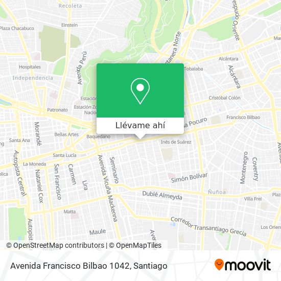 Mapa de Avenida Francisco Bilbao 1042