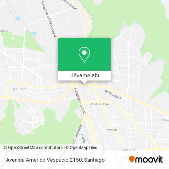 Mapa de Avenida Americo Vespucio 2150