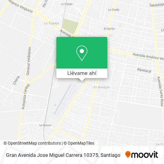 Mapa de Gran Avenida Jose Miguel Carrera 10375