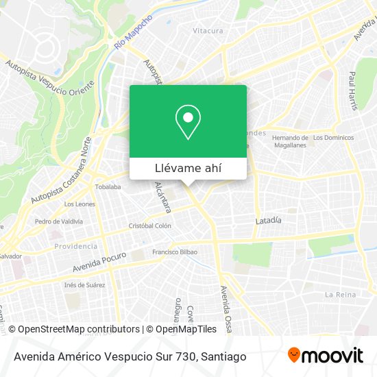 Mapa de Avenida Américo Vespucio Sur 730