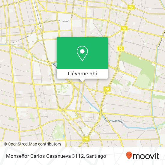 Mapa de Monseñor Carlos Casanueva 3112
