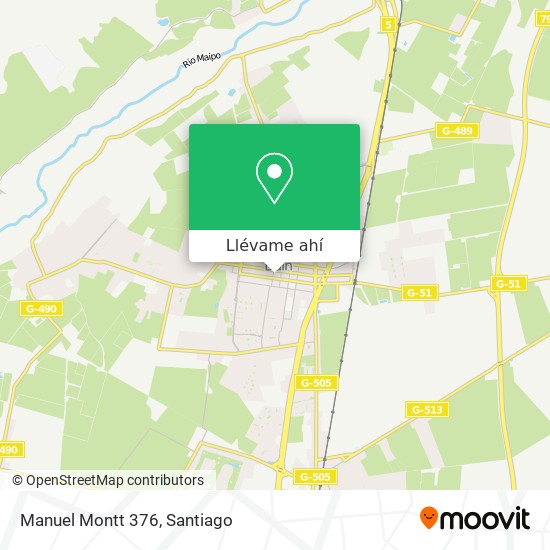 Mapa de Manuel Montt 376
