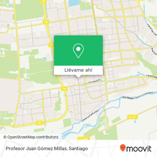 Mapa de Profesor Juan Gómez Millas