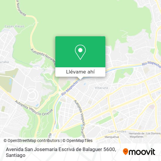 Mapa de Avenida San Josemaría Escrivá de Balaguer 5600