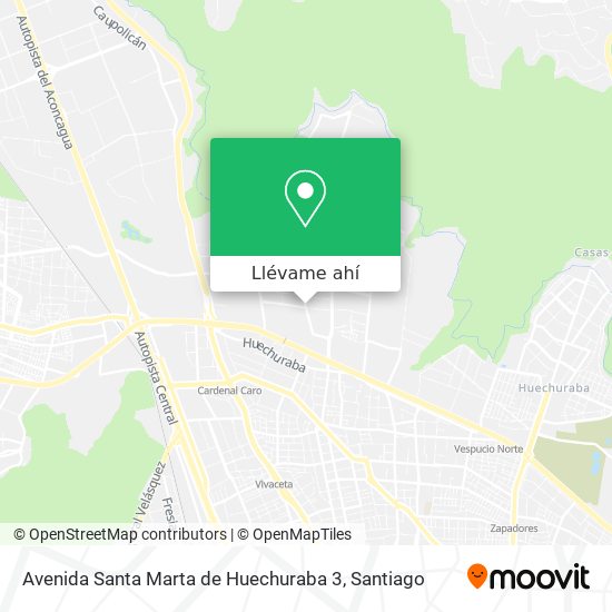 Mapa de Avenida Santa Marta de Huechuraba 3