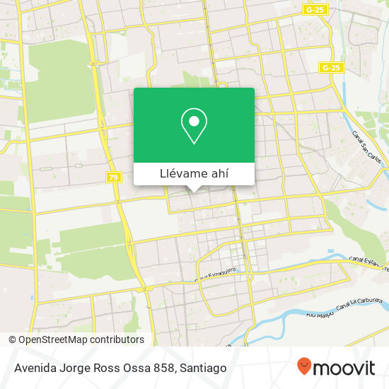 Mapa de Avenida Jorge Ross Ossa 858
