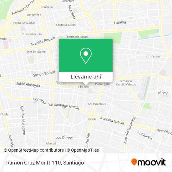 Mapa de Ramón Cruz Montt 110