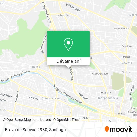 Mapa de Bravo de Saravia 2980