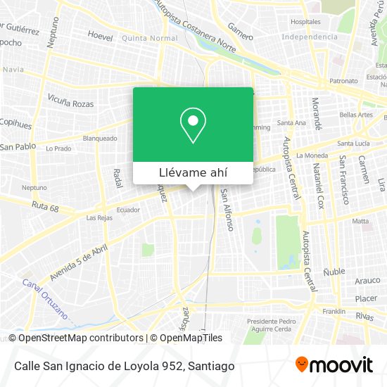 Mapa de Calle San Ignacio de Loyola 952
