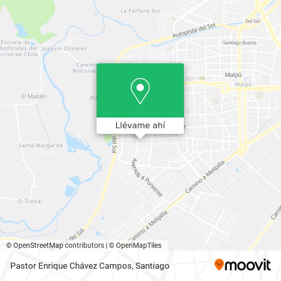 Mapa de Pastor Enrique Chávez Campos