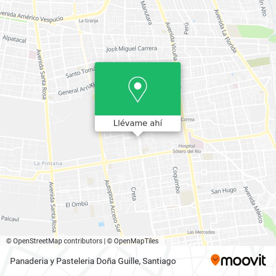 Mapa de Panaderia y Pasteleria Doña Guille