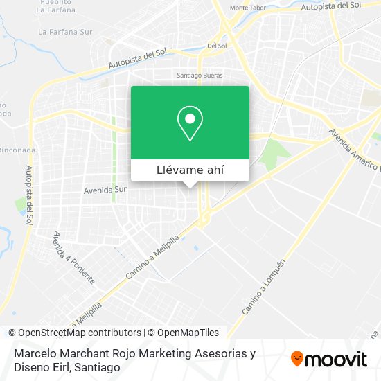 Mapa de Marcelo Marchant Rojo Marketing Asesorias y Diseno Eirl