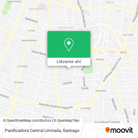 Mapa de Panificadora Central Limitada