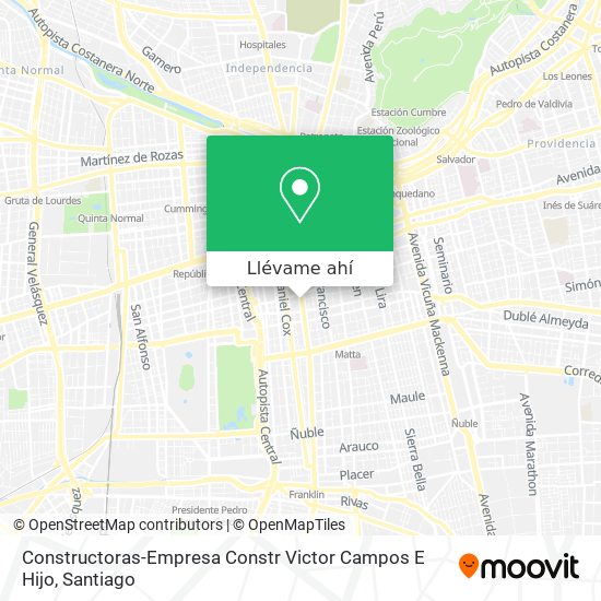 Mapa de Constructoras-Empresa Constr Victor Campos E Hijo