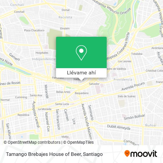 Mapa de Tamango Brebajes House of Beer