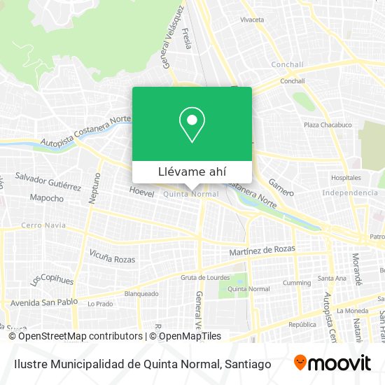 Mapa de Ilustre Municipalidad de Quinta Normal