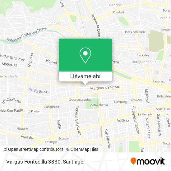 Mapa de Vargas Fontecilla 3830