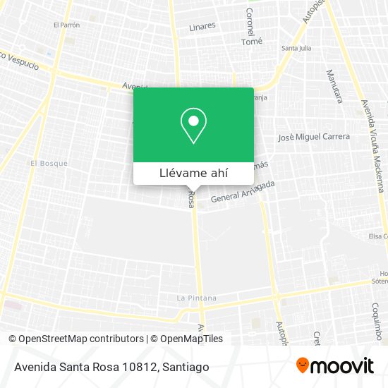 Mapa de Avenida Santa Rosa 10812